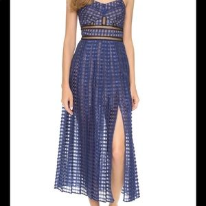 Self-Portrait Box Pleated Cami Dress Size 2